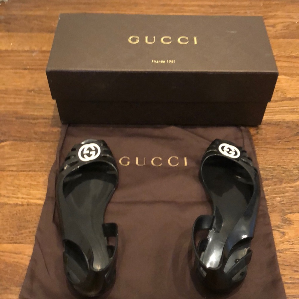Gucci jelly shoes, size 36